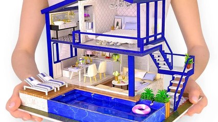 Une maison miniature avec une vraie piscine à réaliser à la main | Projets pour animaux de compagnie