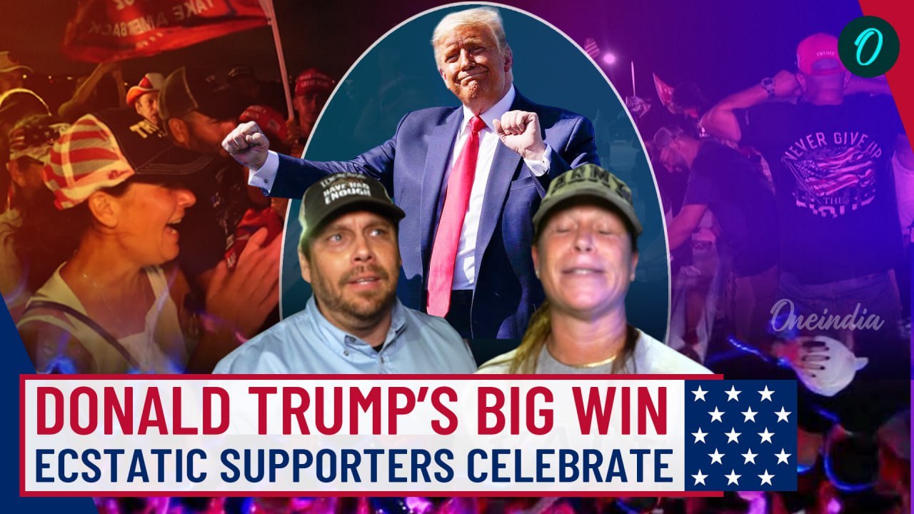 VIDEO | Donald Trump Supporters Celebrate At Palm Beach As He Marches Towards White House