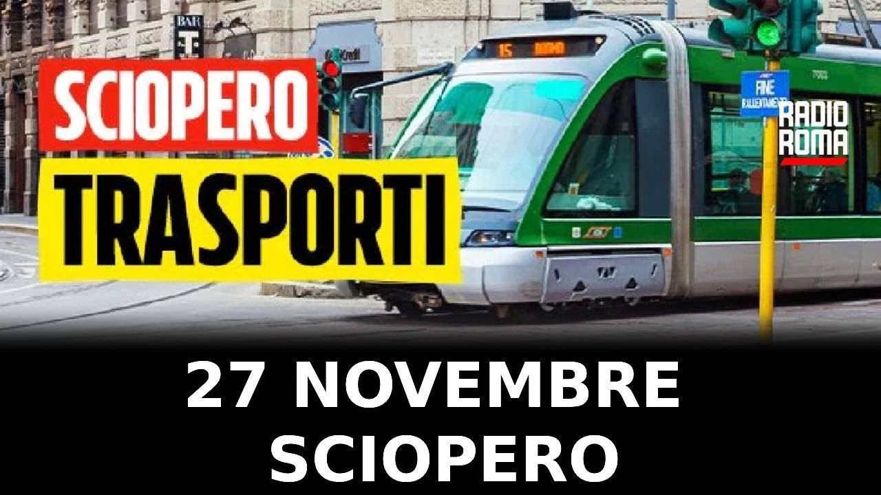 Lunedì 27 novembre altro sciopero dei trasporti