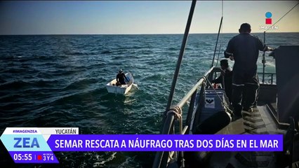 La Semar rescata a un pescador que naufragó dos días en alta mar