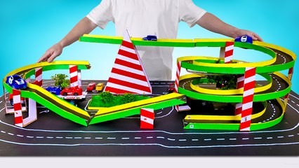 Trop cool ! Construire une piste en carton pour voitures de course avec parking inclus
