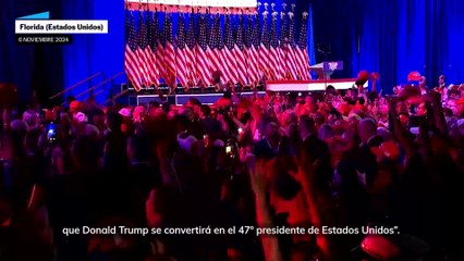 Los seguidores de Trump celebran su victoria