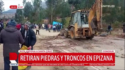 ¡Atención! Comienzan a despejar la carretera antigua a Santa Cruz 🚧