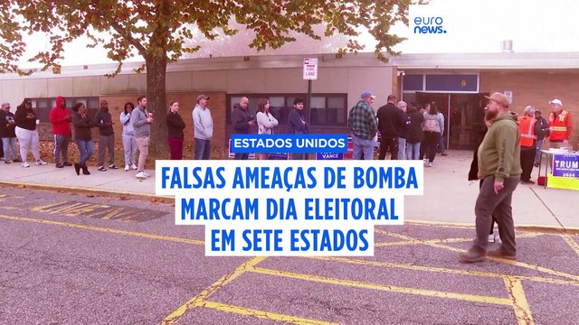 Falsas ameaças de bomba atrasam votação em vários estados norte-americanos