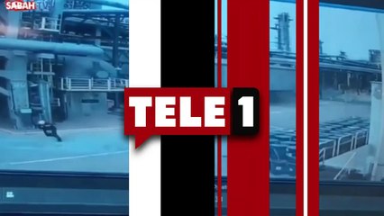 TÜPRAŞ'taki patlama anının görüntüsü ortaya çıktı! Şiddeti gözler önüne serildi