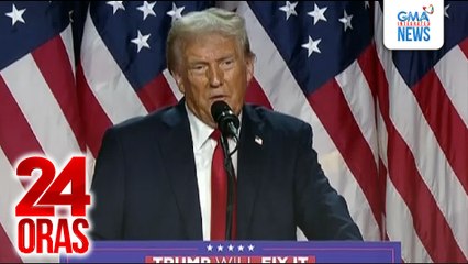Reuters projection: Panalo si Trump na meron nang 279 electoral votes vs. 223 ni Harris | 24 Oras