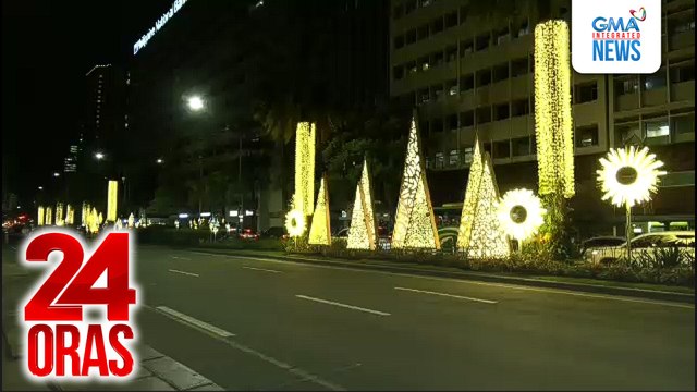 Ayala Ave. sa Makati, nagliwanag na dahil sa magaganda at makukulay na Christmas decors | 24 Oras