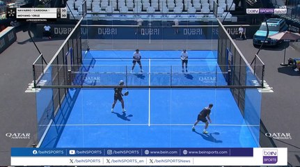 الثنائي المكوّن من نافارو وكاردونا يغادر بطولة دبي بريميير بادل