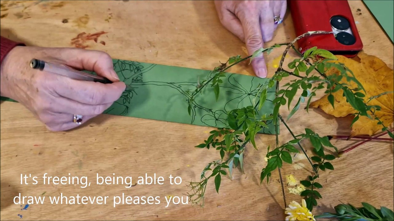 How herbs grown at the BugCycle Community Garden in Worthing inspired a morning of drawing with Creative Waves