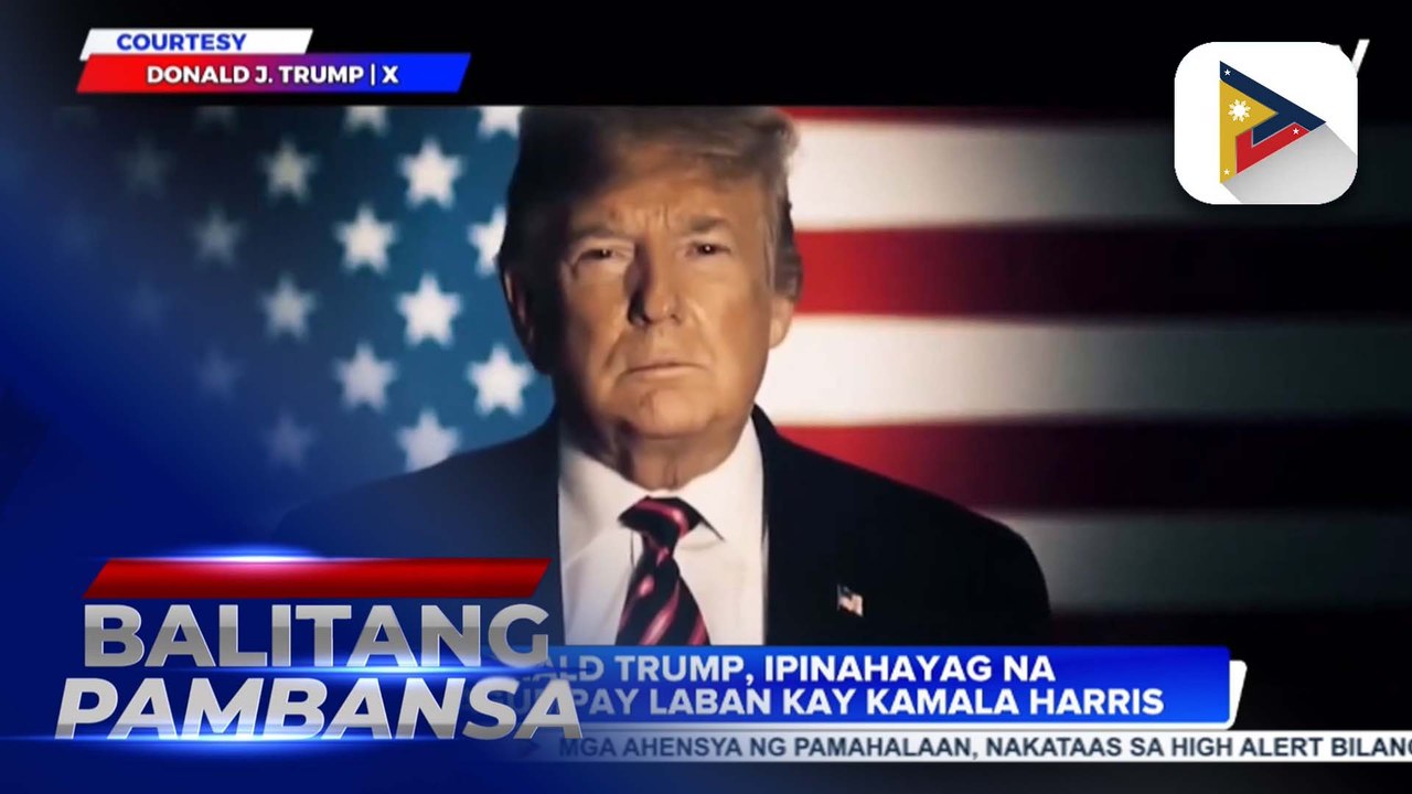 Donald Trump, panalo sa U.S. 2024 Presidential Elections; PBBM, binati si U.S. President-elect Donald Trump sa kanyang muling pagkapanalo