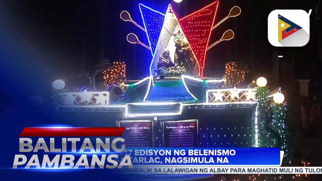 Ika-17 edisyon ng Belenismo sa Tarlac, nagsimula na; Mga naglalakihang belen na gawa sa recycled materials, tampok