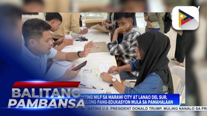 Mga anak ng dating MILF sa Marawi City at Lanao del Sur, nakatanggap ng tulong pang-edukasyon mula sa pamahalaan