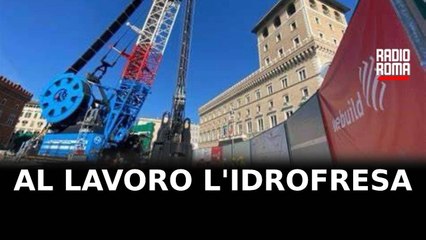 Idrofresa a piazza Venezia, proseguono i lavori per la metro C