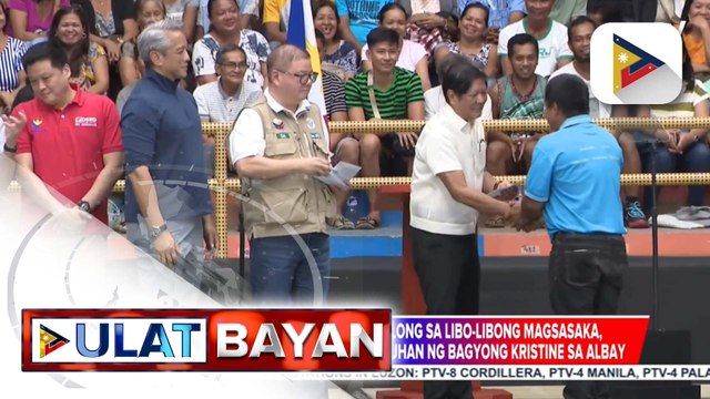 PBBM, namahagi ng tulong sa libo-libong magsasaka, mangingisda, at pamilyang naapektuhan ng Bagyong #KristinePH sa Albay
