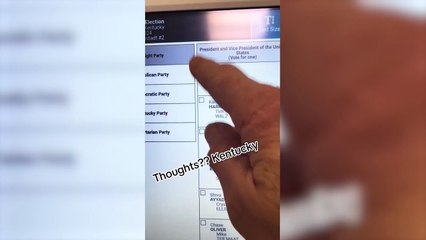 El error en una máquina de votación en Kentucky no prueba la existencia de fraude