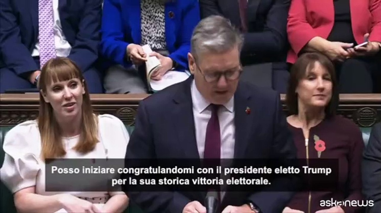 Starmer: congratulazioni a Trump, una vittoria storica
