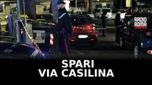 Spari in via Casilina, indagano i carabinieri