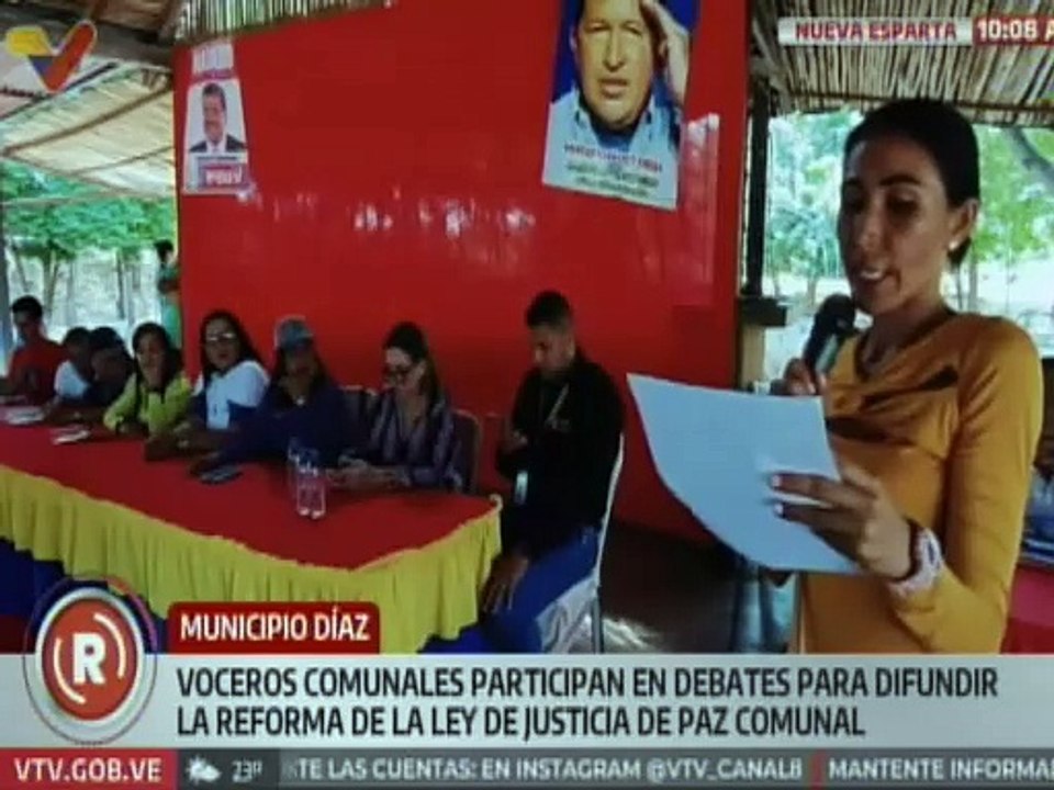 Voceros comunales impulsan reforma de la Ley de Justicia de Paz Comunal en Nueva Esparta