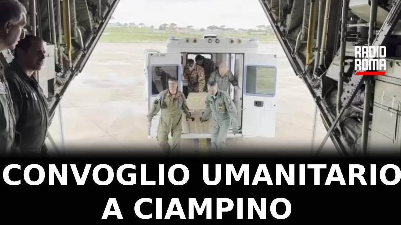 Aiuti a Gaza, nuovo convoglio umanitario a Ciampino