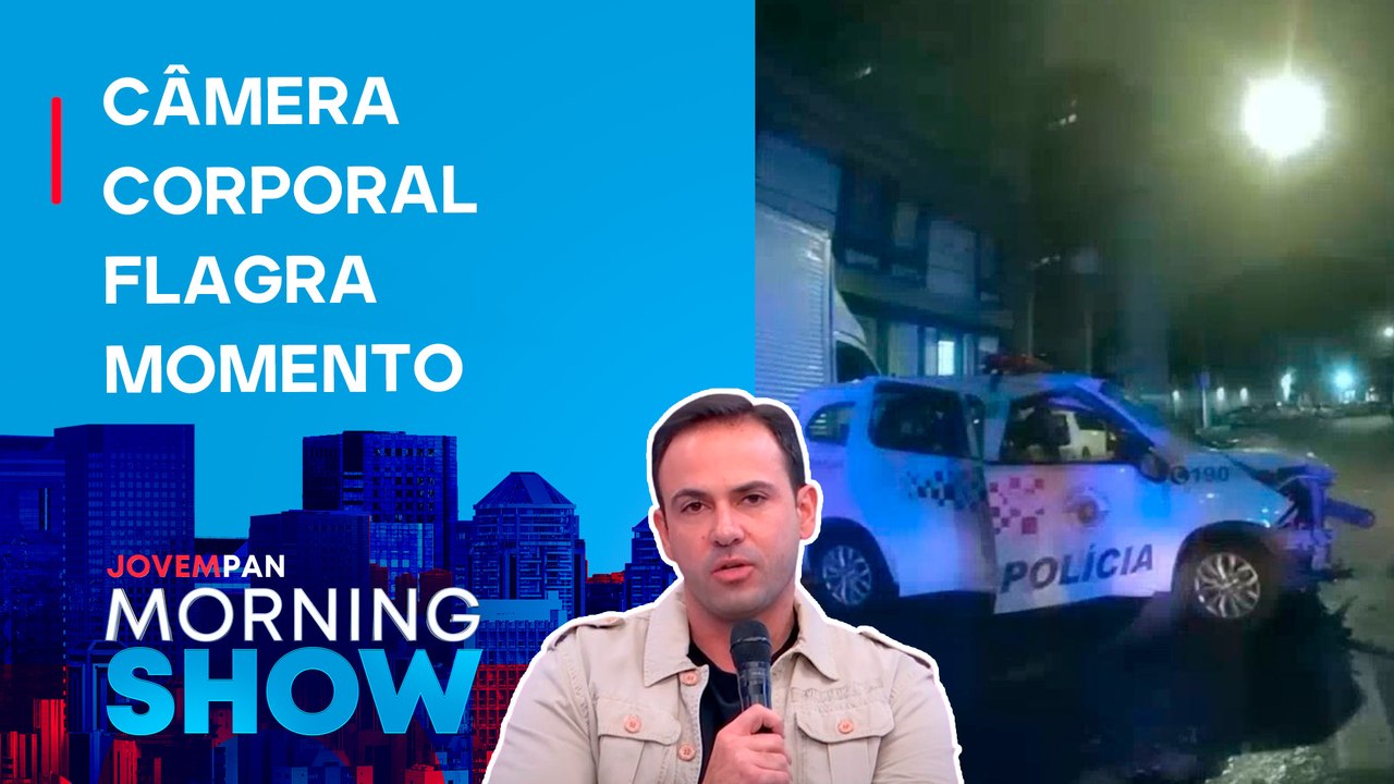 Policiais APOSTAM RACHA e BATEM viatura; David...