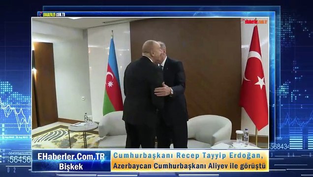 Cumhurbaşkanı Erdoğan, Azerbaycan Cumhurbaşkanı Aliyev ile görüştü