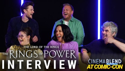 The Lord of the Rings - The Rings of Power Interview | Rob Aramayo, Owain Arthur