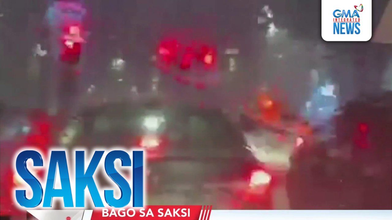 Ilang bahagi ng Metro Manila, zero visibility dahil sa thunderstorms pasado 9PM | Saksi
