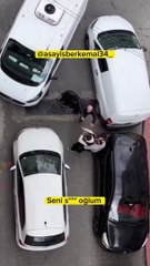 Yol vermeyen sürücünün aracının lastiklerini patlattı