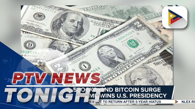 Dollar, stocks, and bitcoin surge as Donald Trump wins U.S. presidency