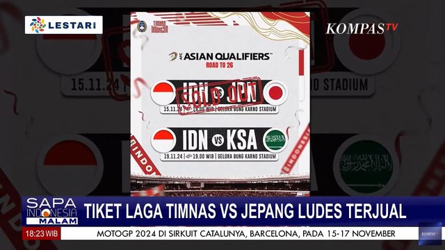 Tiket Laga Timnas Indonesia Vs Jepang di Kualifikasi Piala Dunia 2026 Ludes Terjual