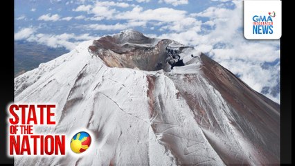 Snow sa Mt. Fuji, isang buwang naantala | SONA