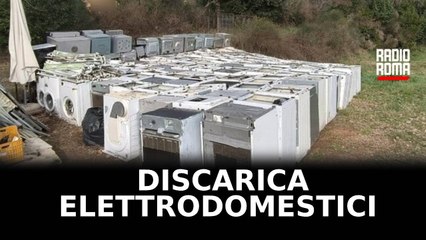 Discarica di elettrodomestici nel Viterbese