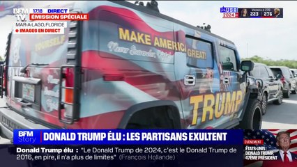 Élections américaines: un électeur républicain a customisé son 4x4 aux couleurs de Donald Trump