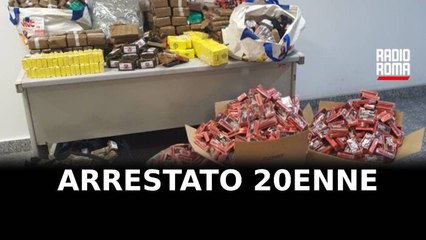 Arrestato 20enne con 350 kg di hashish in casa