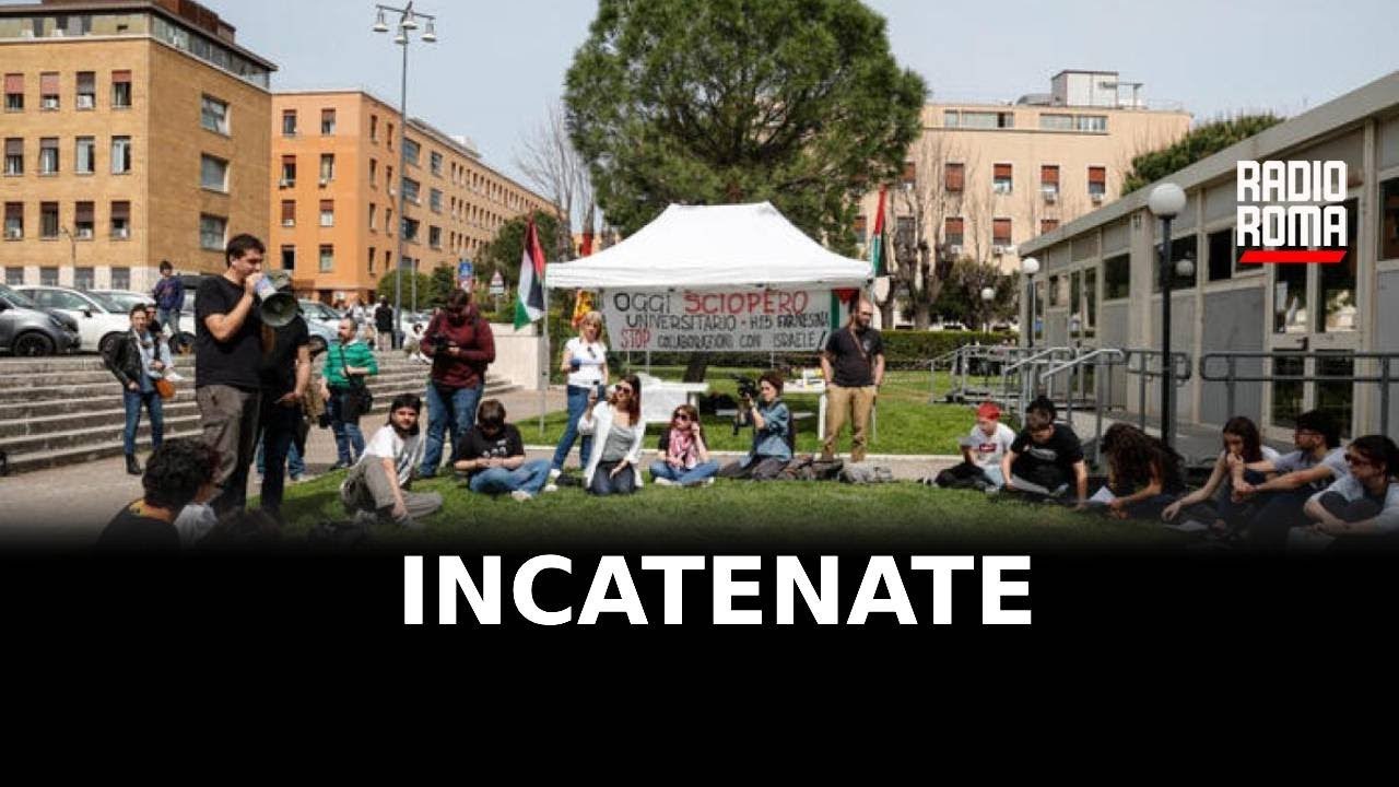 La Sapienza, due studentesse s'incatenano contro Israele