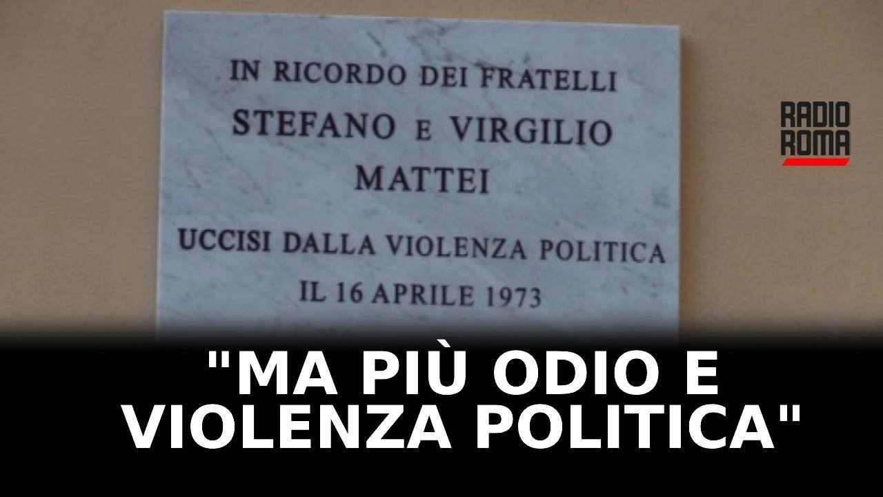 Meloni ricorda Primavalle: "Mai più odio e violenza politica"