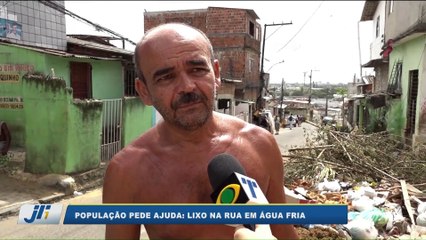 População pede ajuda: lixo na rua em Água Fria