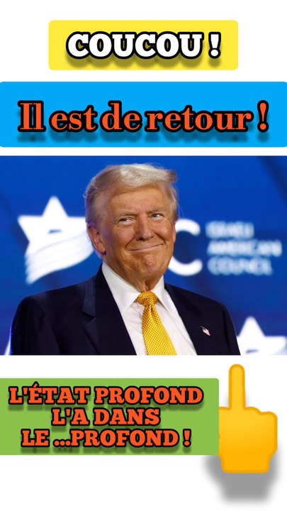 L'Etat Profond à perdu !Fuck le Deep State
