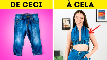 MANIÈRES TENDANCES DE RÉUTILISER DE VIEUX JEANS 👖 ASTUCES & CONSEILS DE MODE
