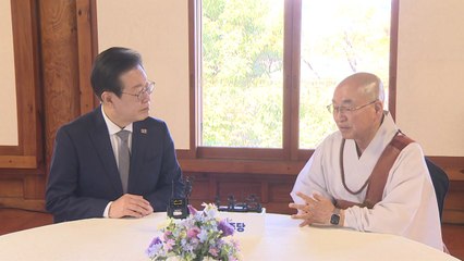 이재명 만난 법륜스님 "민주당, 의정갈등 거의 침묵하는 거 아닌가" / YTN