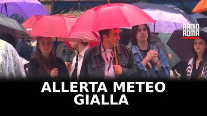 Concertone sotto la pioggia, oggi altra allerta meteo gialla