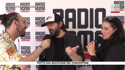 Piotta al Primo Maggio 2024 - Backstage di Radio Roma