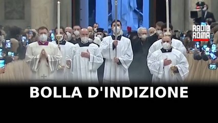 Papa Francesco legge la Bolla d'indizione del Giubileo