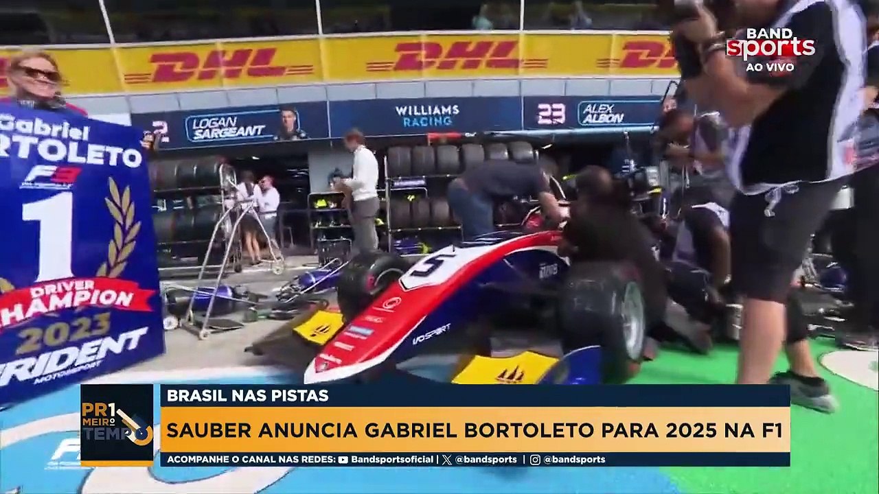 BRASIL NA F1! TIAGO MENDONÇA REPERCUTE ACERTO DE BORTOLETO COM A SAUBER | PRIMEIRO TEMPO