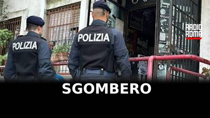 Sgombero centro sociale anarchici a Torre Maura