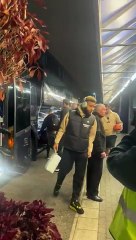 Leeds United arrive at Millwall
