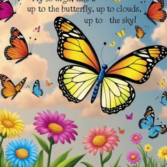 Fly so high, like a butterfly,