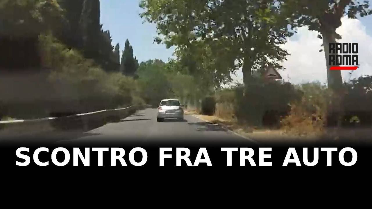 Video Scontro fra tre auto sulla Braccianese, bimba ferita