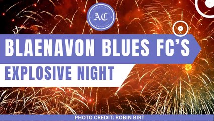 Blaenavon Blues FC celebrate Bonfire Night