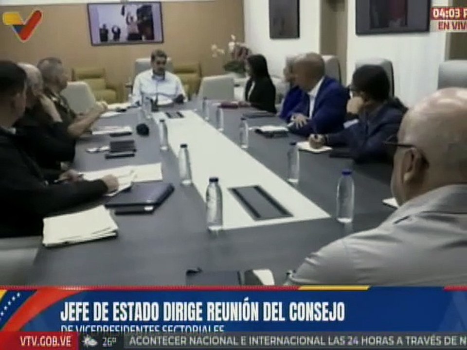 Jefe de Estado evalúa con el Consejo de Vicepresidentes Sectoriales temas de interés nacional